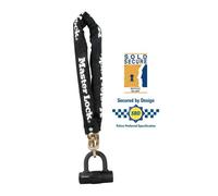 Master Lock Chain With Sold Secure Silver Mini U-Lock 10mm X 90cm 8234 Black