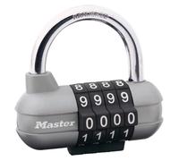 Master Lock Combination Padlock Lockers Storage Grey 4 Digit 64mm 1520EURD