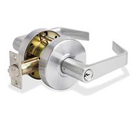 Master Lock Company Storeroom Lever w/Bump Stop, Heavy Duty, Chrome, Sold as 1 Each