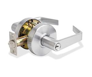 Master Lock Company Storeroom Lever w/Bump Stop, Heavy Duty, Chrome, Sold as 1 Each
