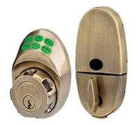 Master Lock DSO0615 Single Cylinder Deadbolt, Satin Nickel