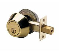 Master Lock DSO0703 Double Cylinder Deadbolt, Polished Brass by Master Lock