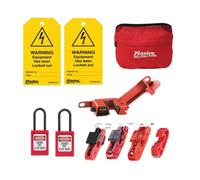 Master Lock Eleckit-En Electrical Lockout Kit, 9 Piece Mlkseleckit