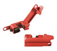 Master Lock Electrical Device 491B Grip Tight Circuit Breaker Lockout, Red & Black, One-Size