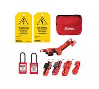 Master Lock Electrical Lockout Kit, 9 Piece Multi Colour (One Size)