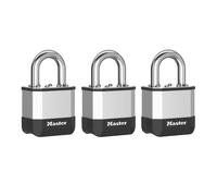 Master Lock Elite Laminated 45mm Padlock 25mm Shackle Pack of 3 MLKPK1TRI
