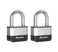 Master Lock Elite Laminated 45mm Padlock 38mm Shackle Pack of 2 MLKPK1TLF