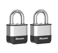 Master Lock Elite Laminated 52mm Padlock 25mm Shackle Pack of 2 MLKPK5T