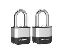 Master Lock Elite Laminated 52mm Padlock 38mm Shackle Pack of 2 MLKPK5TLF
