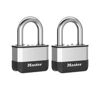 Master Lock Elite Laminated 67mm Padlock 38mm Shackle Pack of 2 MLKPK15TLF