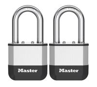 Master Lock Elite Padlock 51mm LS KA Twin Pack