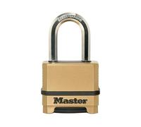Master Lock Excell 4 Digit Combination 50Mm Padlock - 38Mm Shackle in Gold Master Lock Gold