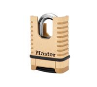 Master Lock Excell Closed Shackle Brass Combination 58mm Padlock