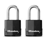 Master Lock Padlocks High Security 8/10 - Weatherproof, Keyed Alike - Pack of 2
