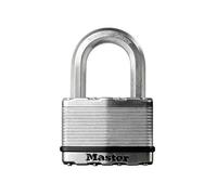 Master Lock Excell Laminated Steel 50mm Padlock 4-Pin - 25mm Shackle MLKM5