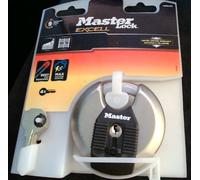 Master Lock Excell M50EURD padlock. 4 keys. Weather resistant. Boron Carbide.New