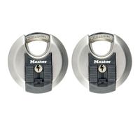 Pack Of 2 MasterLock EXCELL M40T Exterior Padlock - 4 Keys - MASTER LOCK M40EURT