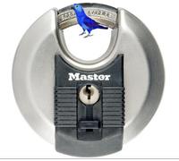 MASTER LOCK Excell Stainless Steel Discus 80mm Padlock 25mm Shackle 4 Keys M50D