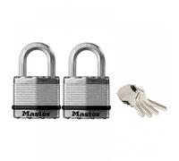 Master Lock M1EURT Excell™ Laminated Steel 45Mm Padlock - 24Mm Shackle - Keyed Alike X 2