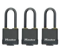 Master Lock M115TRILF Excell Weather Tough 45mm Padlock 4 Pin- Keyed Alike x 3