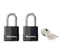 Master Lock Excell Weather Tough Padlock Multi Colour (48mm - Keyed Alike X 2)