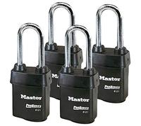 Master Lock - Four (4) High Security Pro Series Padlocks Keyed Alike 6121NKALJ-4 w/BumpStop Technology