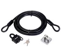 Master Lock Garden Security Kit With Lock Anchor & Cable 4.5M in Black Master Lock Black
