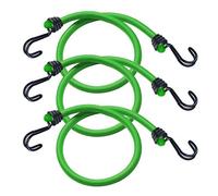 Master Lock Green Bungee Cord With Hooks (Dia)8mm (L)0.8M, Pack Of 2