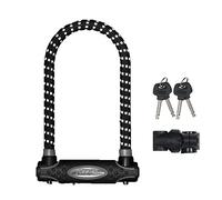 MASTER LOCK Heavy Duty Bike D Lock [Key] [Universal Mounting Bracket] [Certified Bike Lock] [Police Approved] [Reflective Design] 8195EURDPROREF - Ideal for All Kinds of Bikes