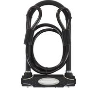 Master Lock Heavy Duty Bike D Lock with Cable, Key, Universal Mounting Bracket, Certified Bike Lock - Police Approved 8274EURDPRO - Use with Electric
