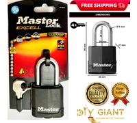 MASTER LOCK Heavy Duty Disk combination Padlock Weatherproof & Rustproof Steel