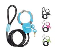 Master Lock Street Cuff Plus Cable & Key Lock Multicolour -8 MM X 1 M - 4 Pieces