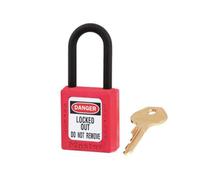 Master Lock Lockout Padlock _ 38Mm Body & 6Mm Composite Nylon Shackle in Red Master Lock Red