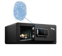 Master Lock LX110BEURHRO Biometric Security Safe for Valuables, Black, 19,5 x 43 x 37 cm