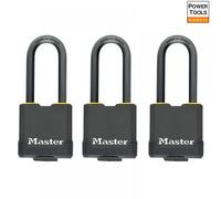 Masterlock Excell Weather Tough Padlock Pack of 3 Keyed Alike 48mm Standard