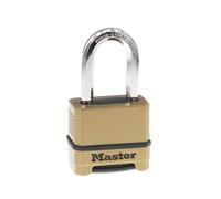 Master Lock M175XDLF Heavy Duty Outdoor Combination Lock, Brass Finish, 1-1/2 in. Shackle