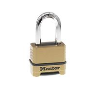 Master Lock M175XDLF Heavy Duty Outdoor Combination Lock, Brass Finish, 1-1/2 in. Shackle