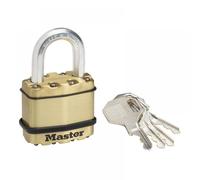 Master Lock M1BEURD Excell™ Brass Finish 45Mm Padlock 4-Pin