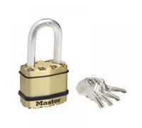 Master Lock M1BEURDLF Excell™ Brass Finish 45Mm Padlock 4-Pin - 38Mm Shackle