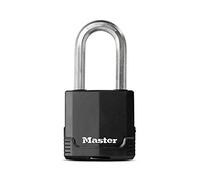 Master Lock M515XKADLHCCSEN 2-1/8-Inch Wide Magnum Covered Laminated Steel Padlock, 3/8-Inch Diameter, 2-Inch Shackle Clearance, Black, 1 Pack