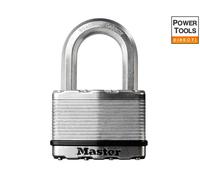 Master Lock Excell Laminated Steel 50mm Padlock 4-Pin - 25mm Shackle MLKM5