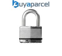 Master Lock M5EURD Excell Laminated Steel 50mm Padlock 4-Pin - 25mm Shackle MLKM