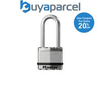 Master Lock M5EURDLH Excell Laminated Steel 50mm Padlock 4-Pin - 51mm Shackle ML