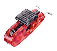 Master Lock B818-5 Miniature circuit breaker lockout, pin-out toggles, 11mm or less,Red & Black