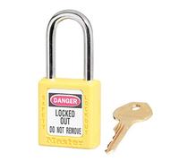 Master Lock ML410YLW Keyed Different Padlock, Yellow