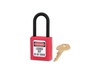 Master Lock Non-Conductive Lockout Padlock Multi Colour (S406Red Lockout Padlock - Plastic Shackle 38mm)