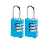 Master Lock 7620EURTCOL Aluminium 3-Digit Combination 20Mm Padlock Colour X 2