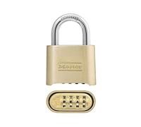 Master Lock Padlock, Set Your Own Letter Combination Lock, 2 in. Wide, 175DWD, Tan, 1 Pack