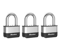 Master Lock PK1EURTRILF Elite™ Laminated 45Mm Padlock - 38Mm Shackle (Pack Of 3)