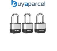Master Lock PK5EURTRILF Elite Laminated 52mm Padlock - 38mm Shackle (Pack of 3)